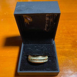 Deer Antler Tungsten Mens Ring - Size 12
